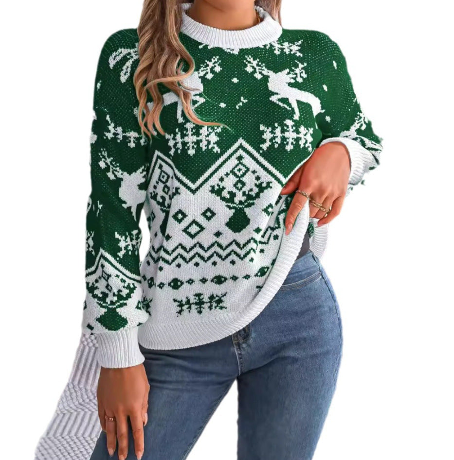 Winter Casual Deer Christmas Sweater