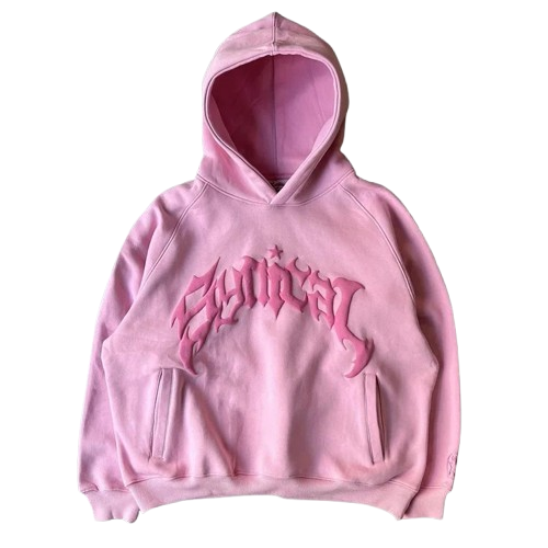 Vintage Letter Printed Hoodies Men